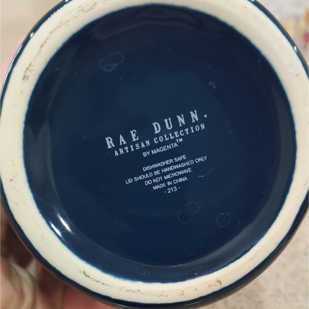 Rae Dunn Let's Set Sail Nautical Coastal Blue Cookie Jar Canister Beach Summer - Picture 4 of 12
